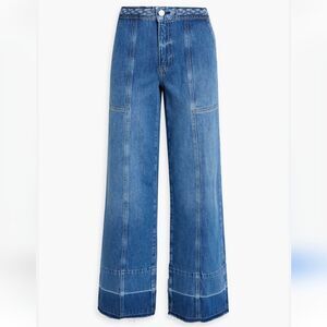Frame Denim Blue Wide Leg Jeans